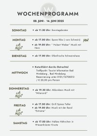 WOCHENPROGRAMM (08.06.-14.06.25)