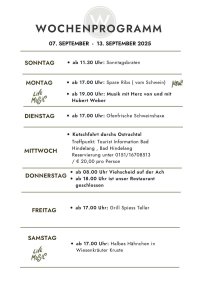 WOCHENPROGRAMM