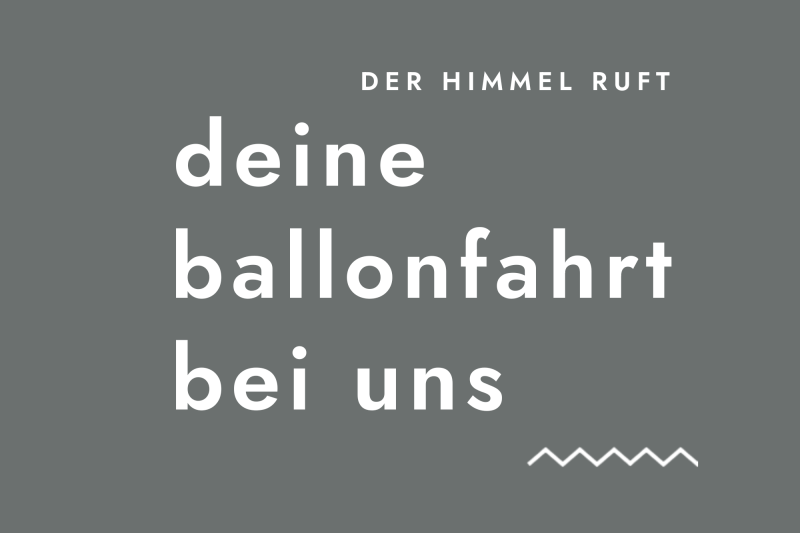 Claim Bild - Himmel ruft ballon