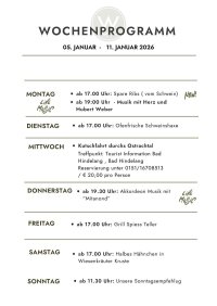 WOCHENPROGRAMM