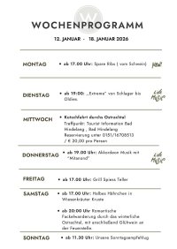 Wochenprogramm 12.01.2026-18.01.2026