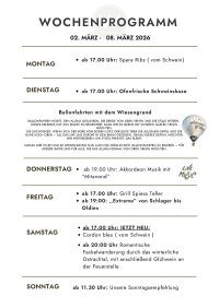 Wochenprogramm 02. - 08.03.2026