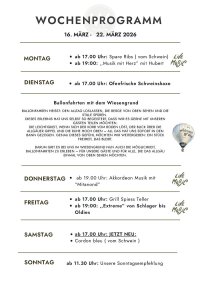 WOCHENPROGRAMM