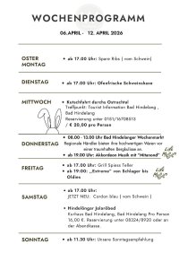 WOCHENPROGRAMM 06.04.-12.04.2026
