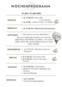 WOCHENPROGRAMM
