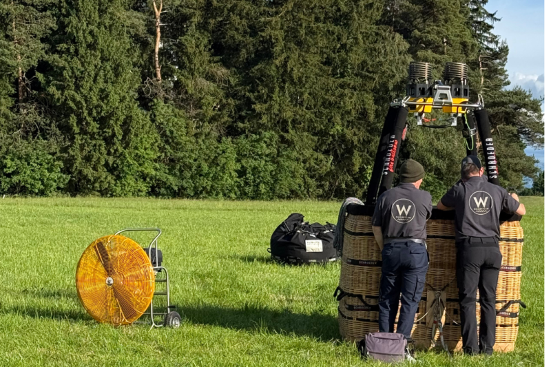 Ballonfahren im Sommer