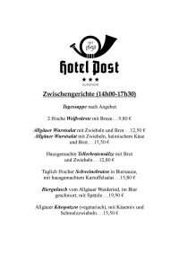 Speisekarte-Zwischengerichte 14-17h30