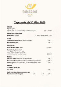 Tageskarte ab 30.03.2026