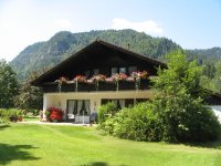 Aussicht vom Balkon in Richtung Oberstdorfer Berge