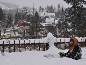 Behinderung Winter Schnee Urlaub