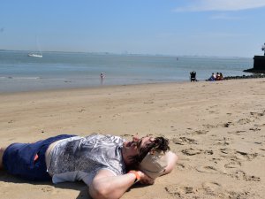 Strand Urlaub behindert