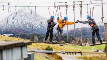 Teamparcours ICO-Skywalk-Hochseilgarten