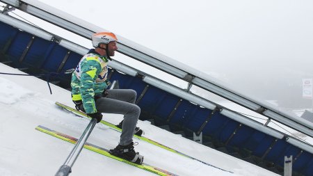 Skispringer-Feeling - Startposition