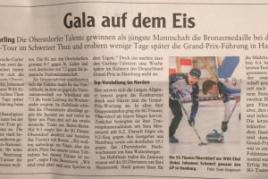 Gala auf dem Eis - Zeitungsartikel
