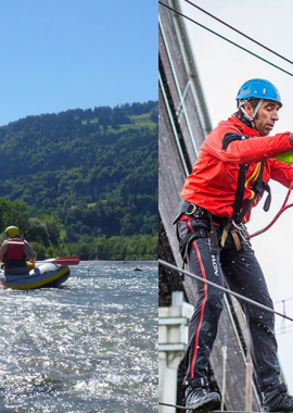 Kombi-day skywalk & rafting