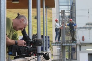 SAT1 Dreh: ICO Skywalk im Tv
