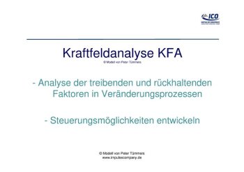 Kraftfeldanalyse ICO