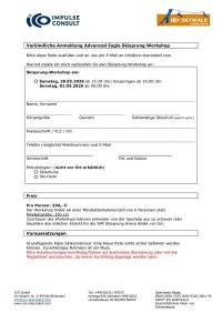 Anmeldung Skisprungworkshop Advanced-Eagle-Workshop