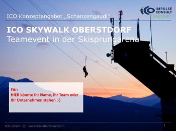 KONZEPT Teamevent Schanzengaudi ICO Skywalk Oberstdorf 2026