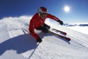 Spaß beim Skifahren