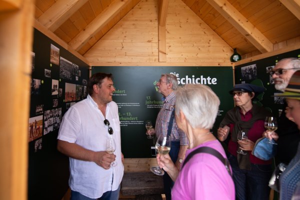 Im 'Wengertshäusle' gibt es jede Menge Info zur Geschichte des Weinbaus