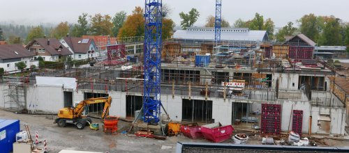 Blick vom Dach der Mensa auf Neubau Schulzentrum Oktober 2020 (6)