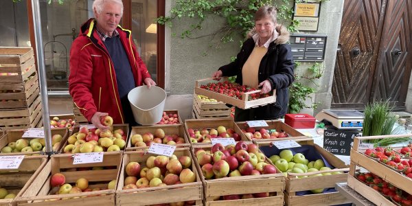 Äpfel bei Gabriele und Josef Schneider