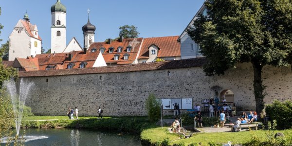 Blick auf die Türme vom Kurpark Isny_Foto Ernst Fesseler