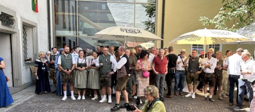 Gäste beim Kinderfestempfang Isny