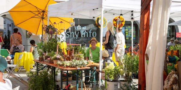 Die Gärtnerei Gutmair ist auf dem Isnyer Feierabendmarkt mit Blumen und Co. vertreten