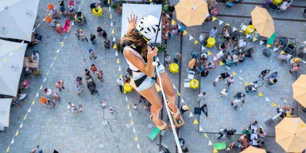 Ein Mal über den Dächern von Isny schweben! Für viele gingt der Traum bei 