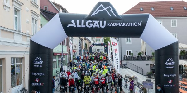 Allgäu Radmarathon in der Isnyer Innentadt