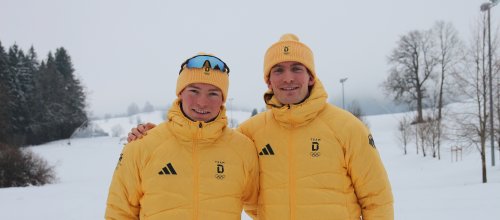 Jakob und Friedrich Moch Die Brüder Jakob (links) und Friedrich Moch waren gemeinsam im Skilanglauf bei den Olympischen Winterspielen am Start. Foto: Stadt Isny/Michael Panzram