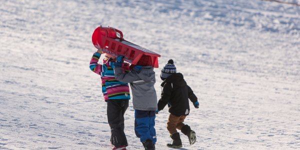 Rodelspaß am Skilift Felderhalde in Isny