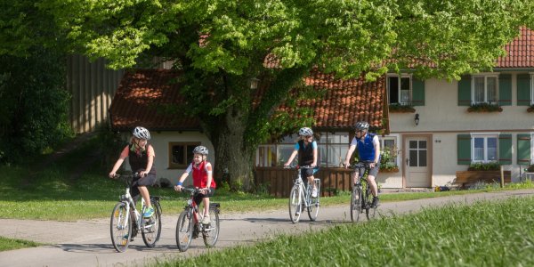 Familienradtour bei Isny im Allgäu
