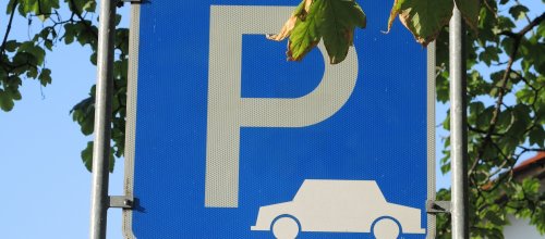 Parkplatzschild für PKW Parkplatz