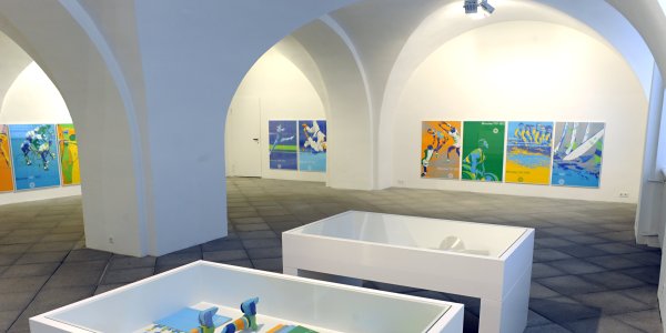 Die Regenbogenspiele: Ausstellung von Otl Aicher in der Städtischen Galerie im Schloss