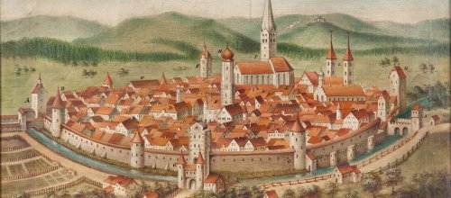 Historische Stadtansicht Isny im Allgäu von Leonhard Vorderkunz