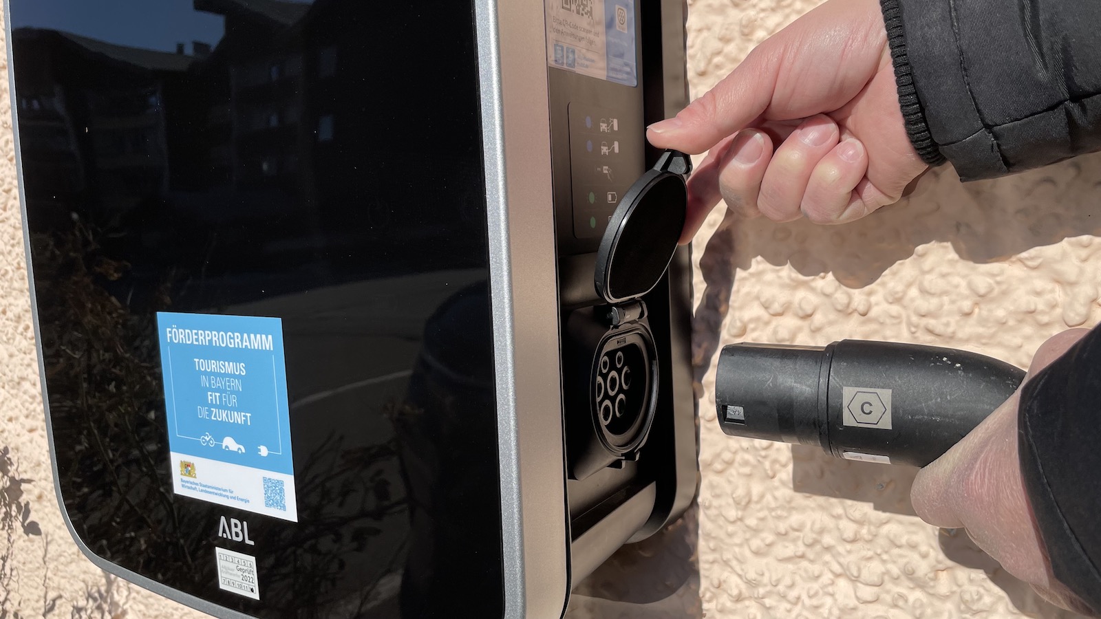 E-Ladestation am Hotel Kaisers in Sonthofen