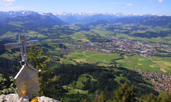 Sonthofen vom Burgberger Hörnle aus aufgenommen