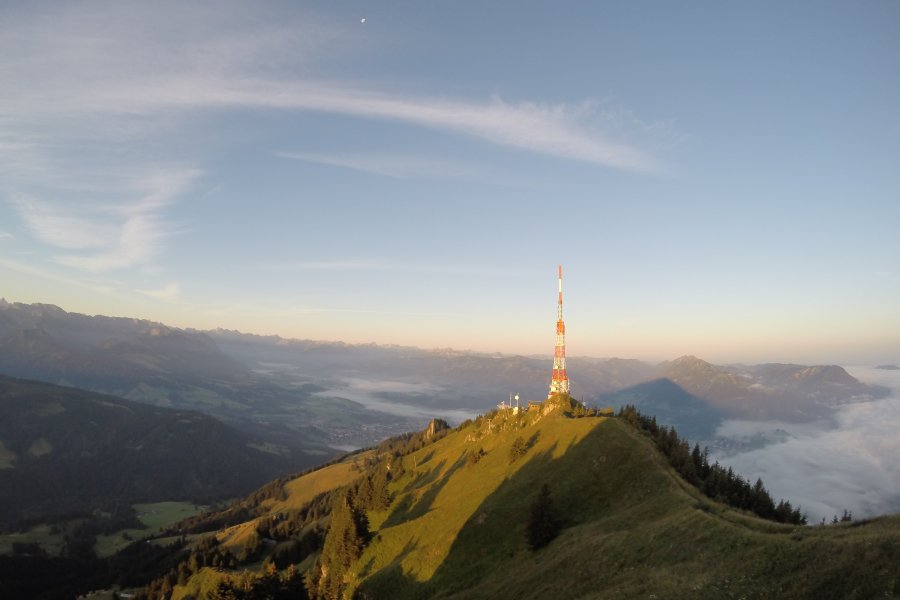 Der Sendemast am Grünten