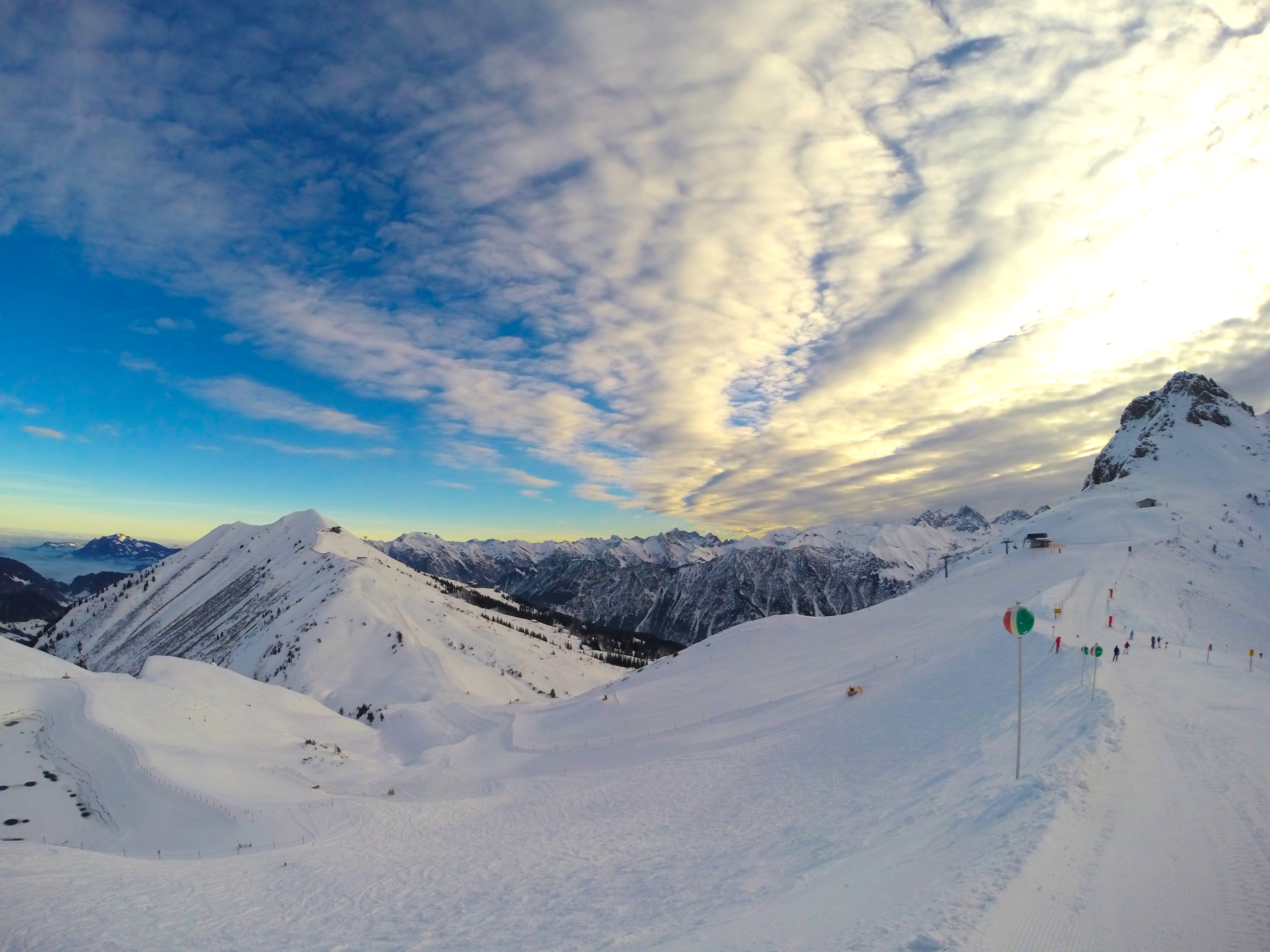 Zwischen Fellhorn und Kanzelwand im Zweiländer-Skigebiet