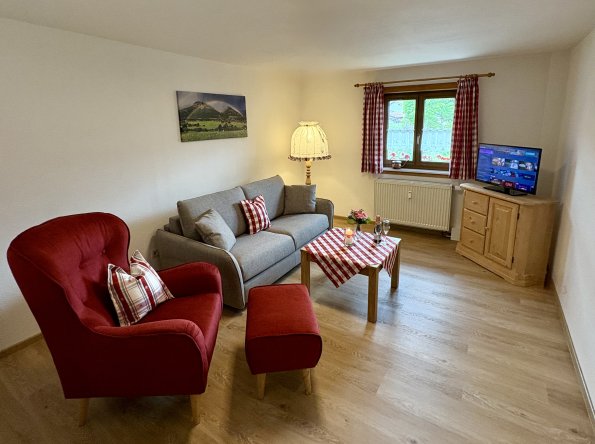 Wohnzimmer mit Schlafcouch