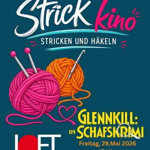 Stricken und Häkeln Event Poster Loft Kino