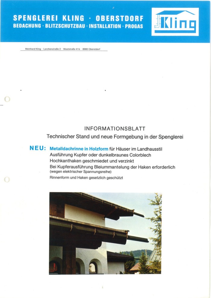 Dachrinne Holzform