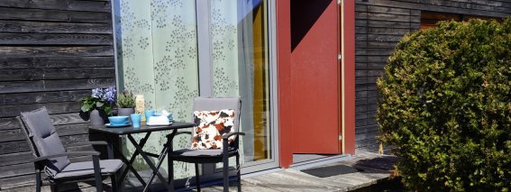 Terasse in der Morgensonne