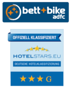 Title Bett und Fahrrad Logo und Klassifizierung Description Das Bild zeigt die Logos von Bett