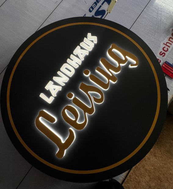 LED Leuchtwerbung Kleinwalsertal