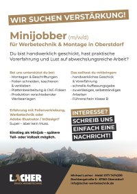Minijob Werbetechnik (m,w,d)