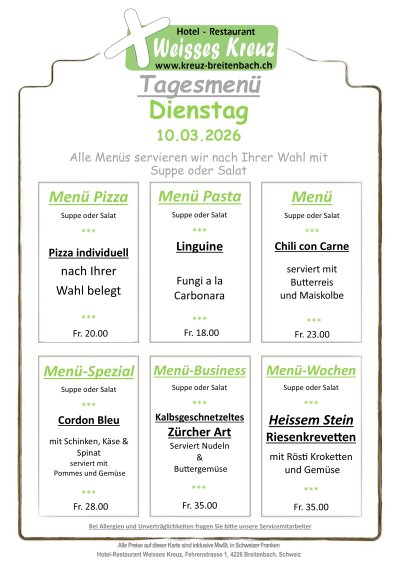 Menü 10.03.2026